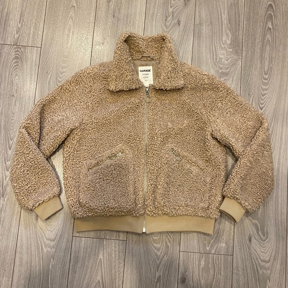 Jackets & Blazers - Camel Teddy Jacket